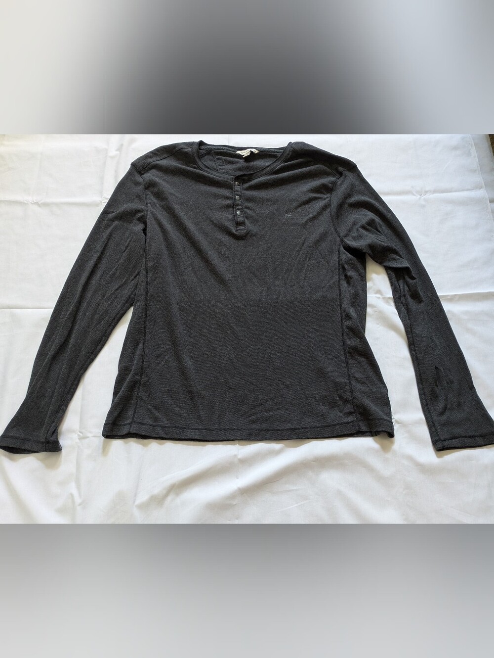 Calvin Klein Jeans Dark Gray Long Sleeve Pullover Shirt